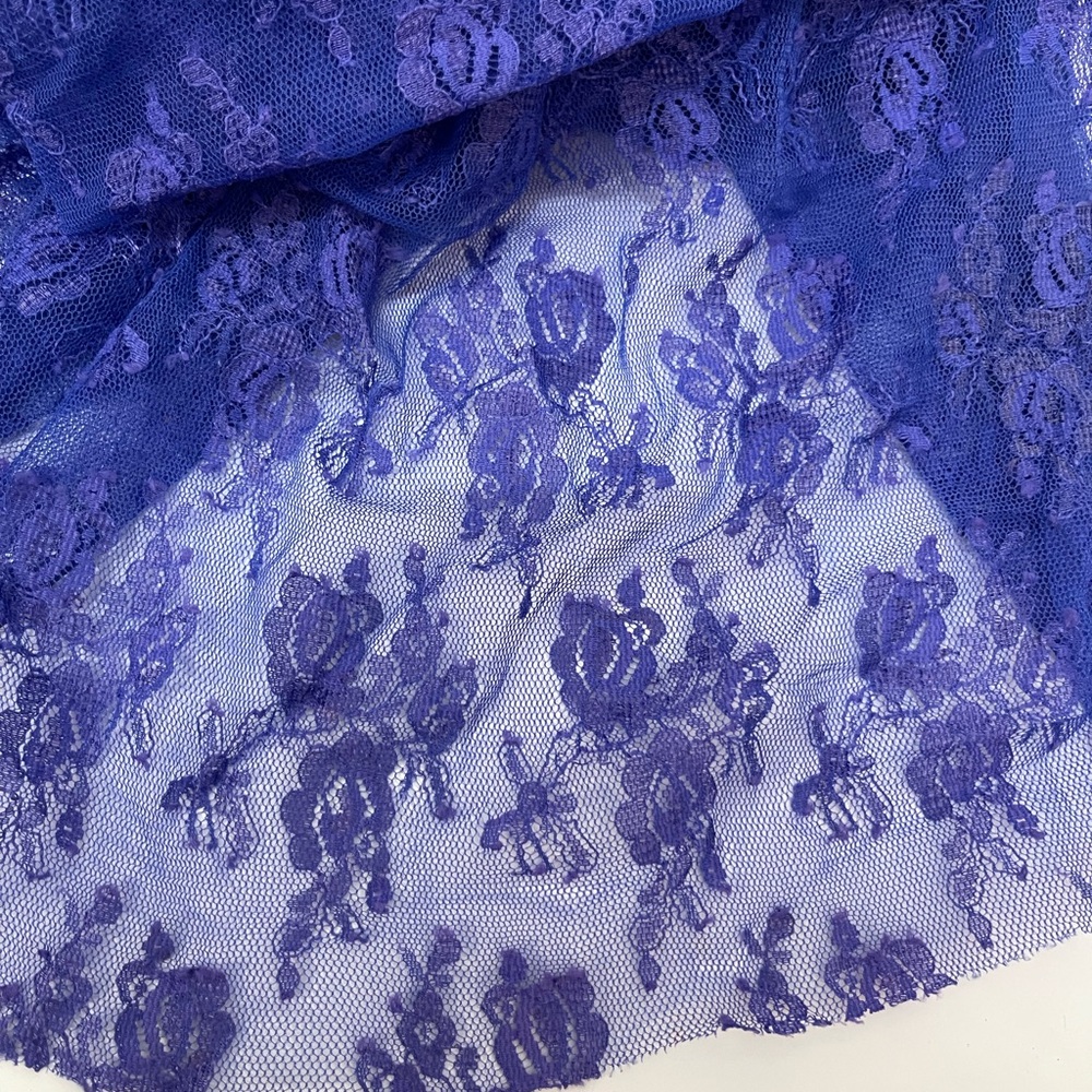 Purple Lace Fabric Panel - Picture 2 of 3